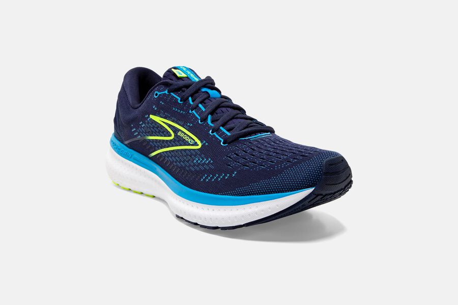 Brooks Israel Glycerin 19 Road Running Shoes Mens - Navy/Blue - QLX-283410